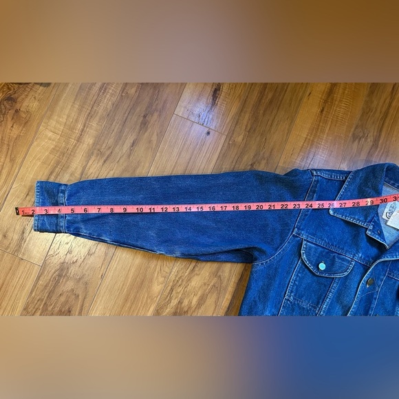 100% Cotton Vintage 1970s Large London Fog Blue Denim Jacket - Picture 8 of 15